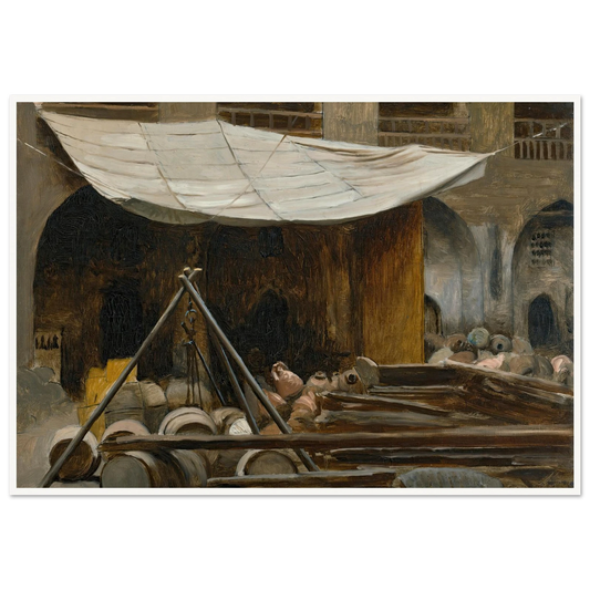 The Citadel, Acre Art Print | Jean Leon Gerome - Framed Poster - 30x40 cm / 12x16″ - Black frame