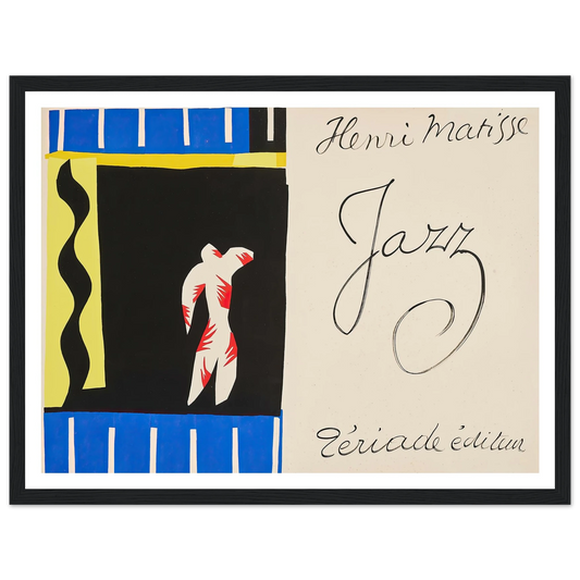 The clown (1947) Art Print | Henri Matisse - Framed Poster - 30x40 cm / 12x16″ - Black frame