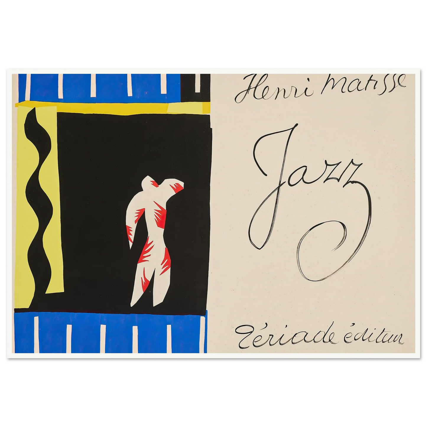 The clown (1947) Art Print | Henri Matisse - Framed Poster - 30x40 cm / 12x16″ - Black frame