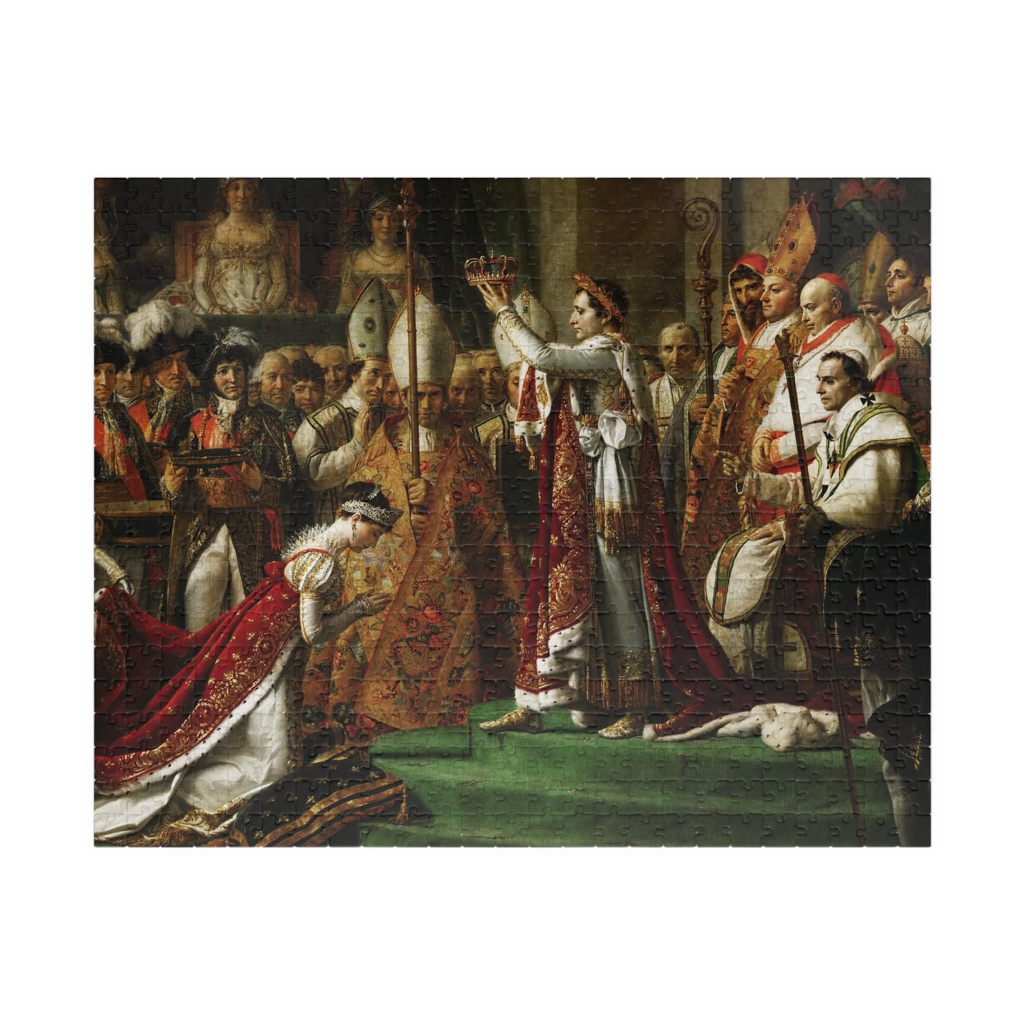 The coronation of Emperor Napoleon I Bonaparte Puzzle | Jacques Louis David - - 252 pcs (Horizontal) - 