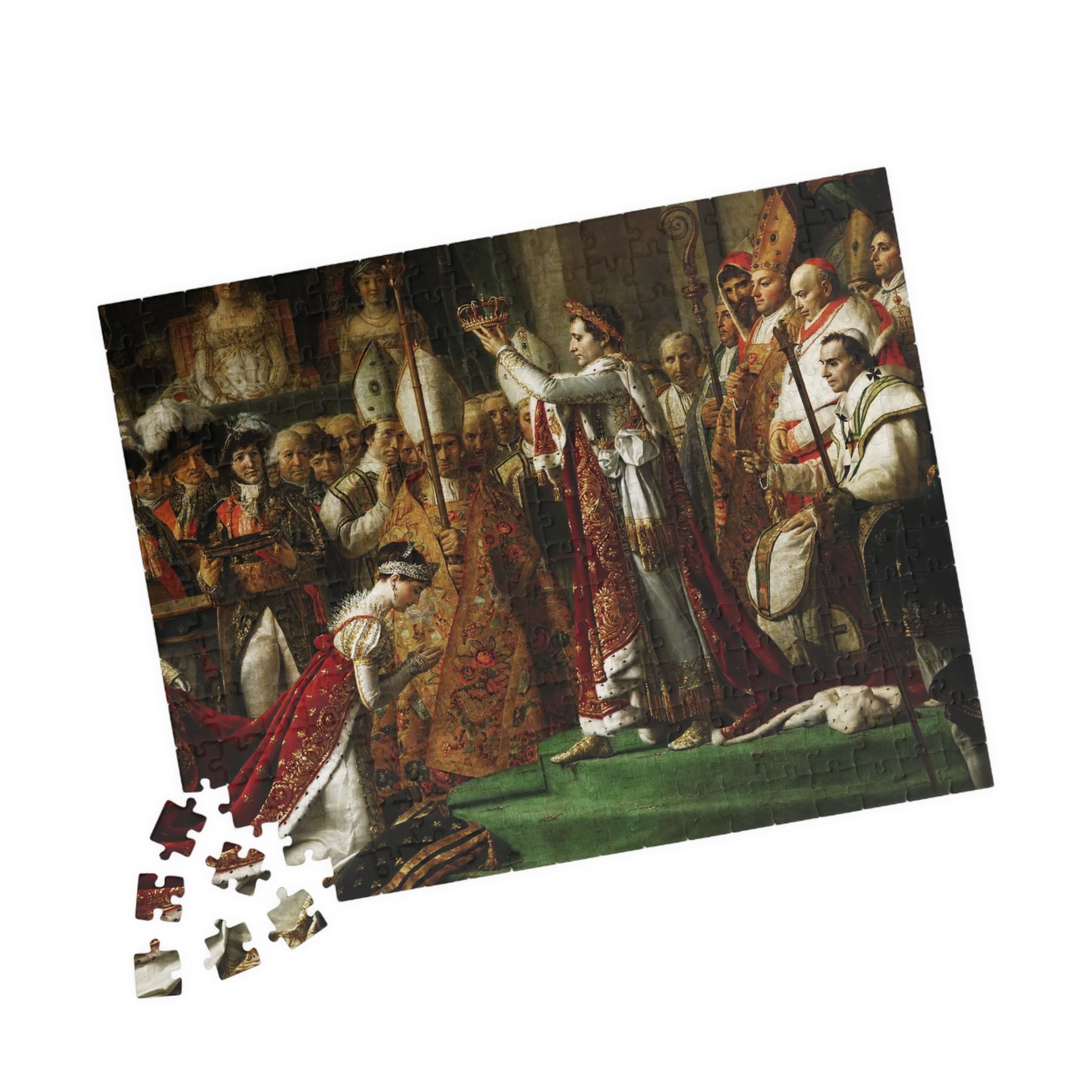 The coronation of Emperor Napoleon I Bonaparte Puzzle | Jacques Louis David - - 252 pcs (Horizontal) - 