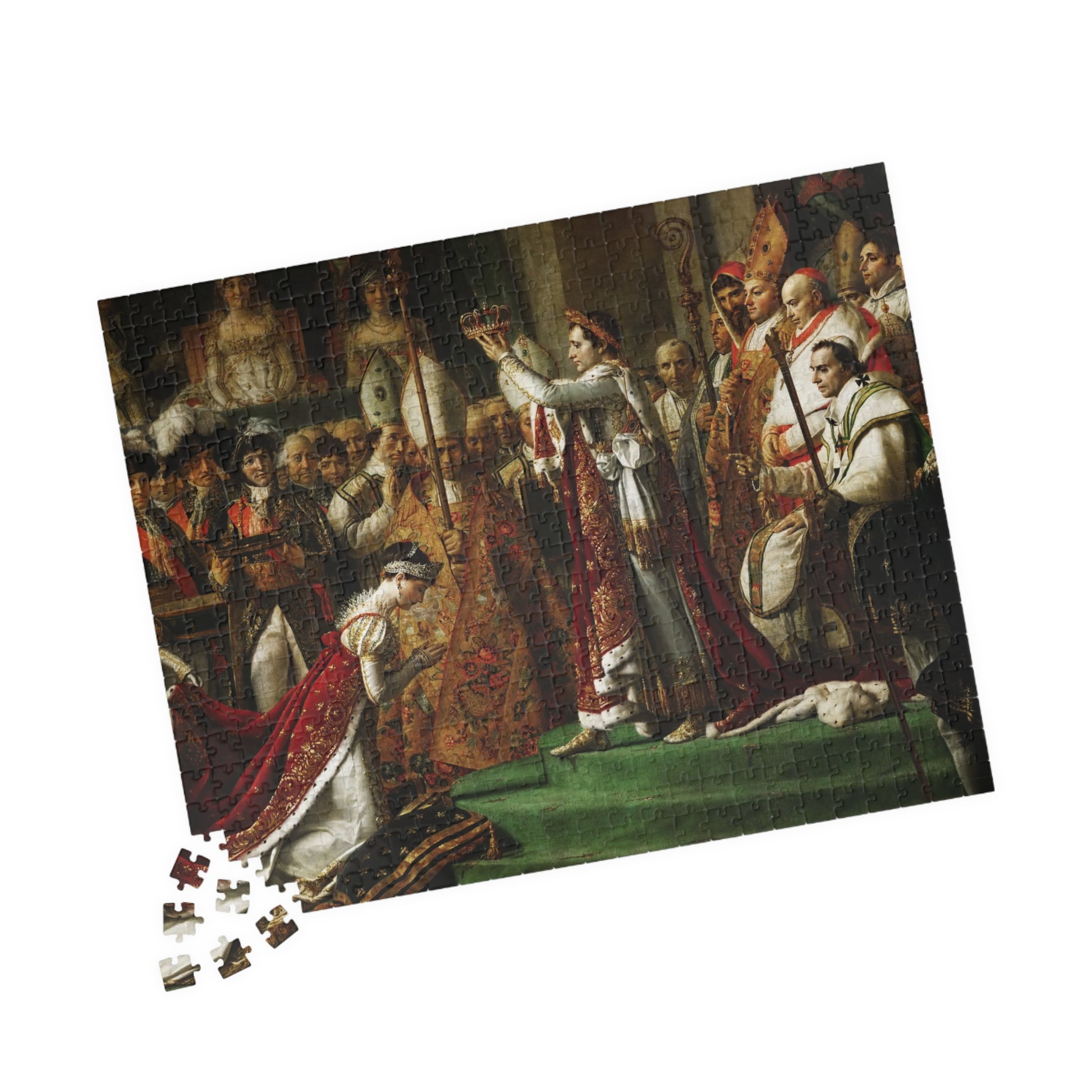 The coronation of Emperor Napoleon I Bonaparte Puzzle | Jacques Louis David - - 252 pcs (Horizontal) - 