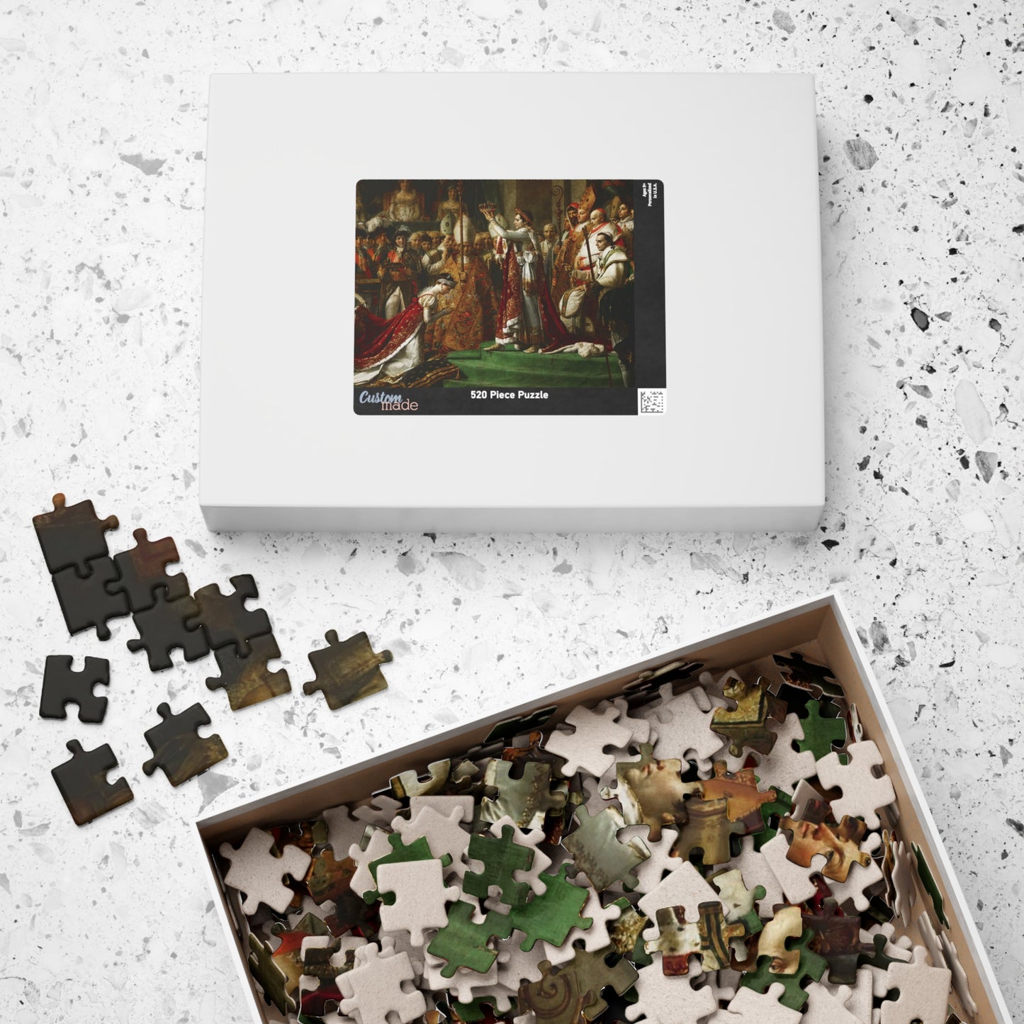The coronation of Emperor Napoleon I Bonaparte Puzzle | Jacques Louis David - - 252 pcs (Horizontal) - 