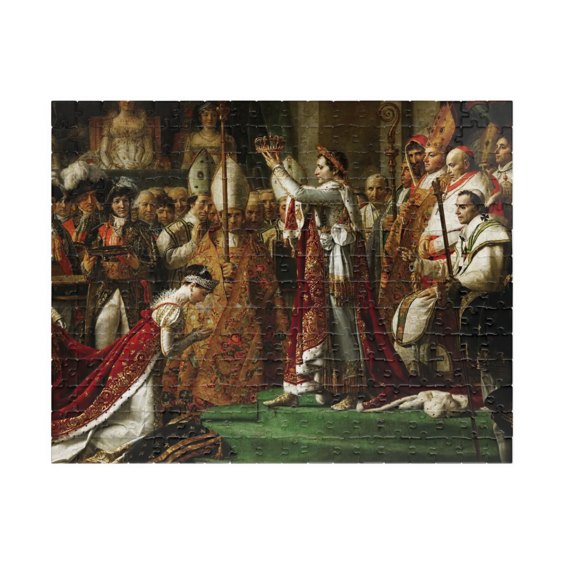 The coronation of Emperor Napoleon I Bonaparte Puzzle | Jacques Louis David - - 252 pcs (Horizontal) - 