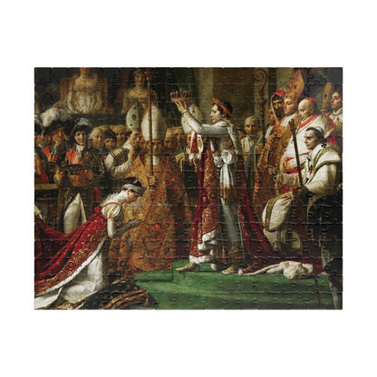 The coronation of Emperor Napoleon I Bonaparte Puzzle | Jacques Louis David - - 252 pcs (Horizontal) - 