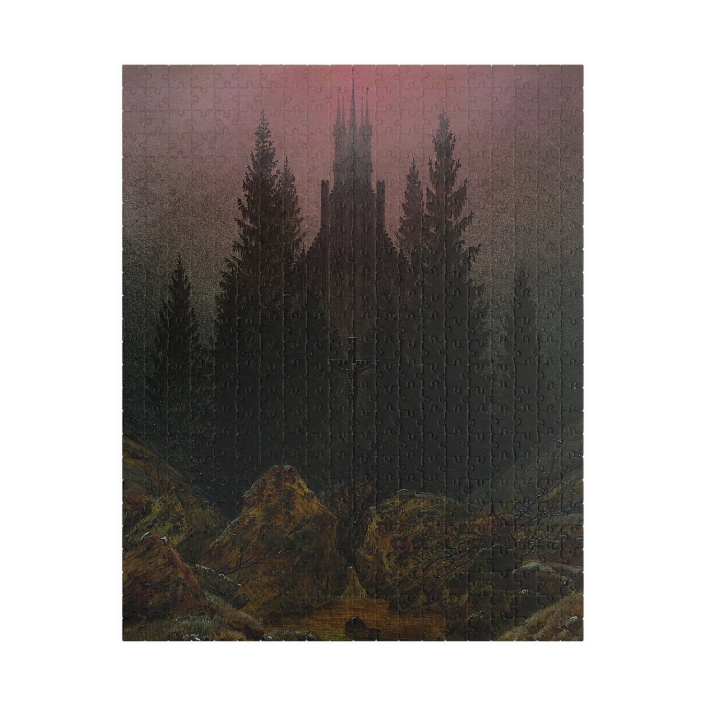 The Cross in the Mountains Puzzle | Caspar David Friedrich - - 252 pcs (Vertical) - 