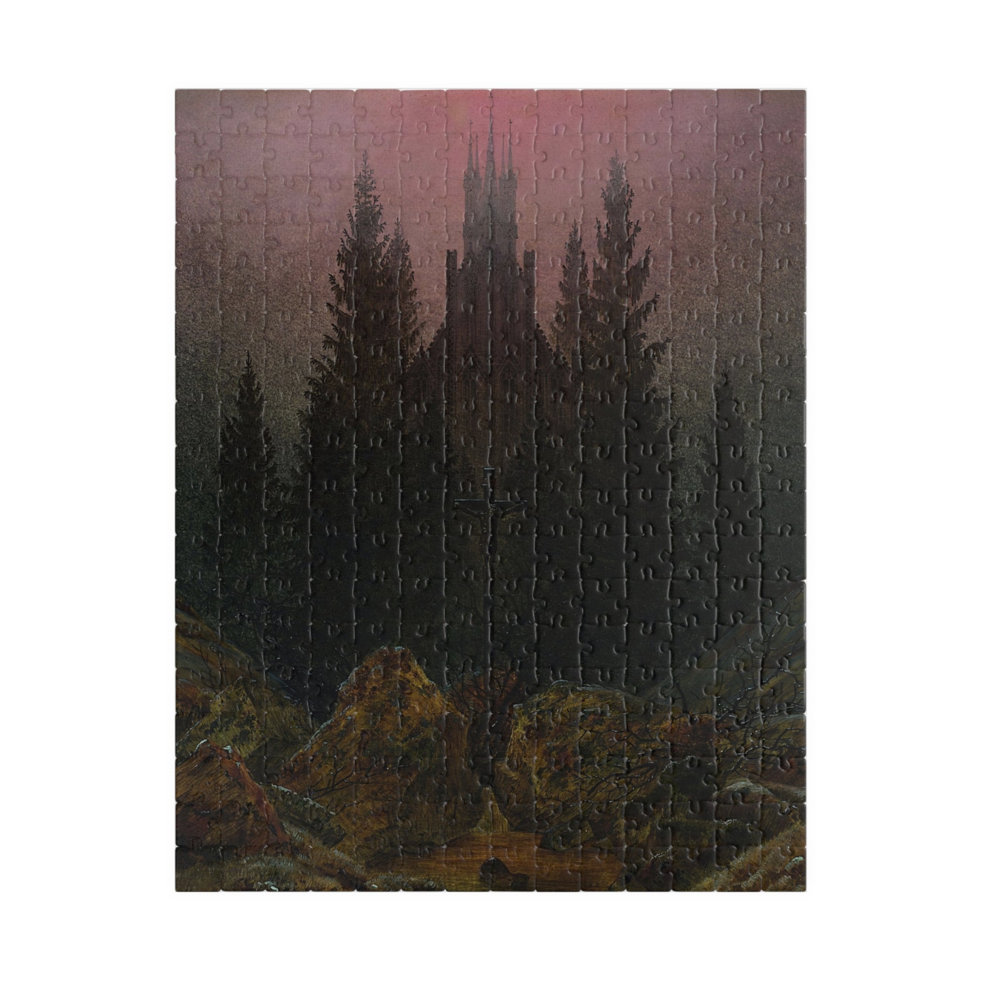 The Cross in the Mountains Puzzle | Caspar David Friedrich - - 252 pcs (Vertical) - 