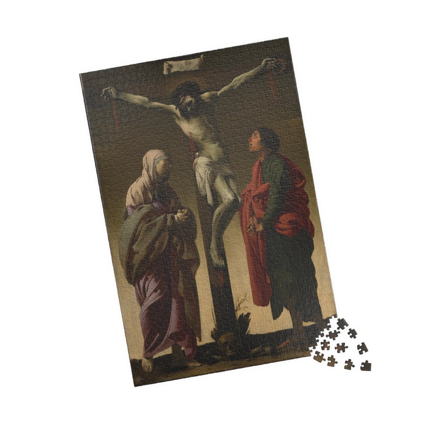 The Crucifixion with the Virgin and Saint John Puzzle | Hendrick ter Brugghen - - 1014 pcs (Vertical) - 