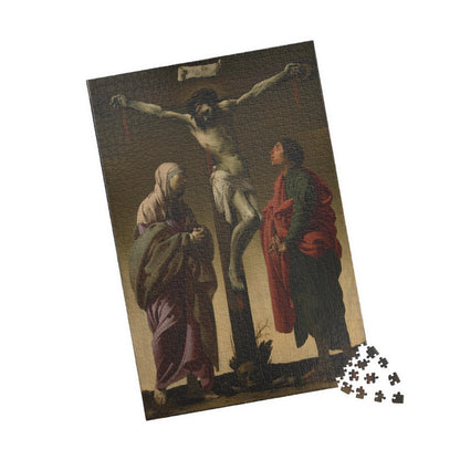 The Crucifixion with the Virgin and Saint John Puzzle | Hendrick ter Brugghen - - 1014 pcs (Vertical) - 