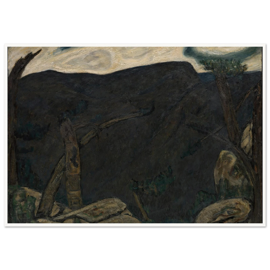 The Dark Mountain, No. 2 (1909) Art Print | Marsden Hartley - Framed Poster - 30x40 cm / 12x16″ - Black frame
