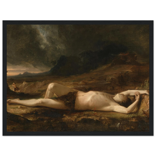 The Dead Abel (1832) Art Print | Thomas Cole - Framed Poster - 30x40 cm / 12x16″ - Black frame