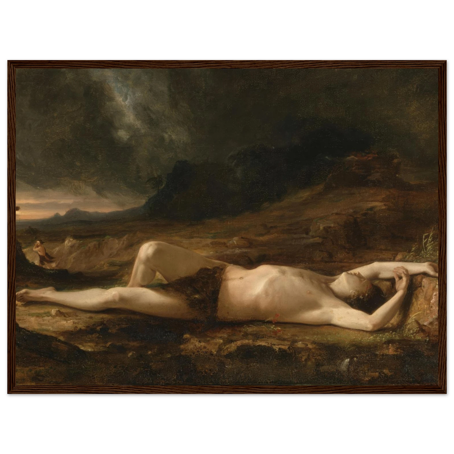 The Dead Abel (1832) Art Print | Thomas Cole - Framed Poster - 30x40 cm / 12x16″ - Black frame