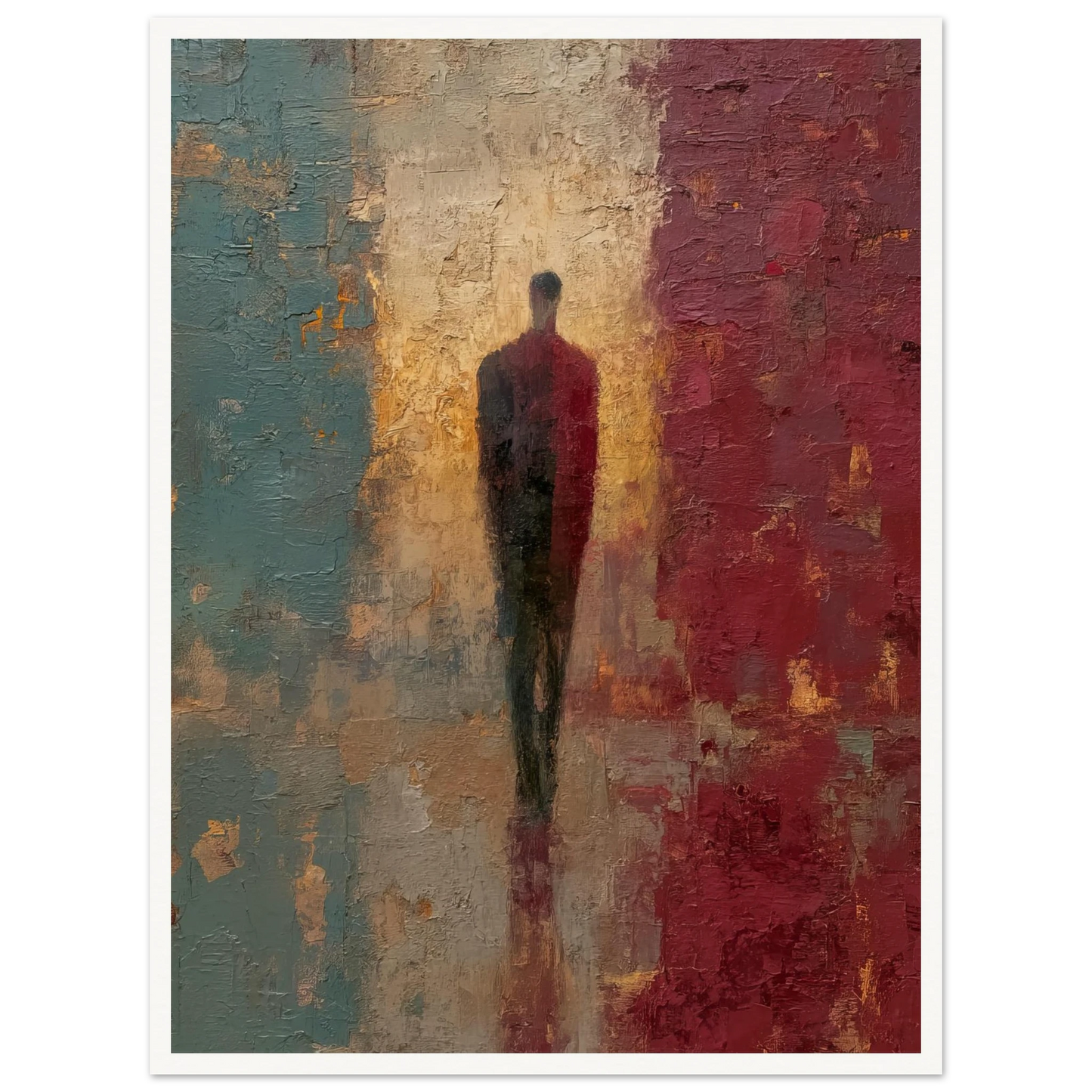 The Divide of Color Theory - Framed Poster - 30x40 cm / 12x16″ - Black frame