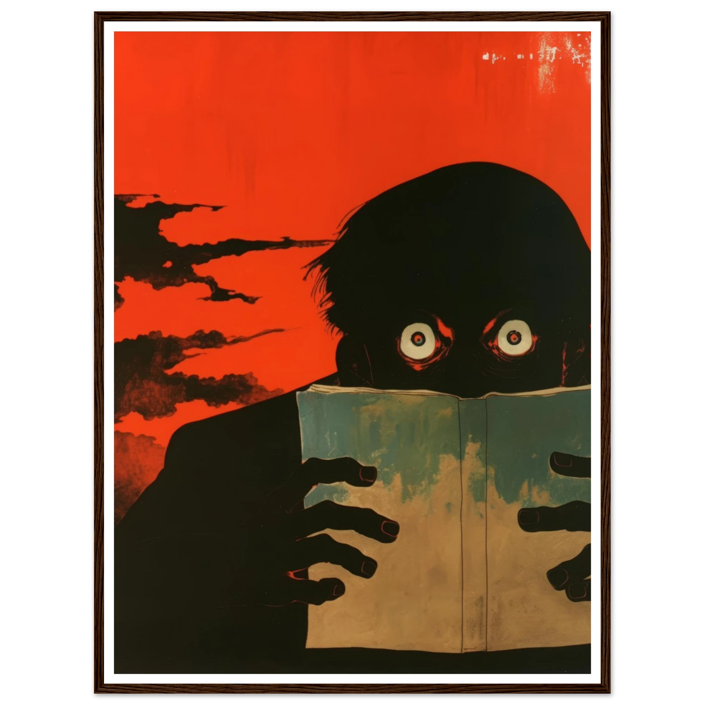 The Dreadful Page - Framed Poster - 30x40 cm / 12x16″ - Black frame