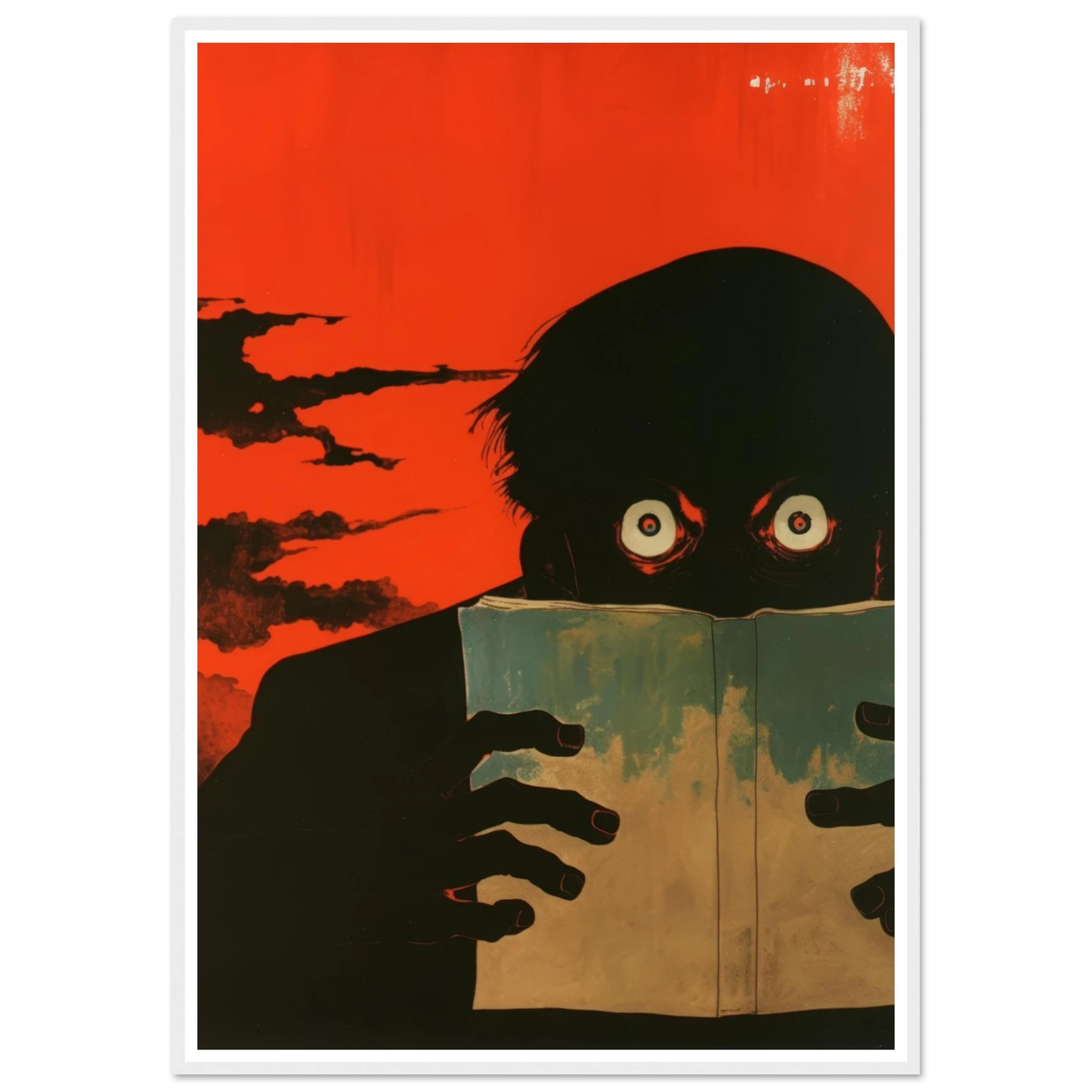 The Dreadful Page - Framed Poster - 30x40 cm / 12x16″ - Black frame