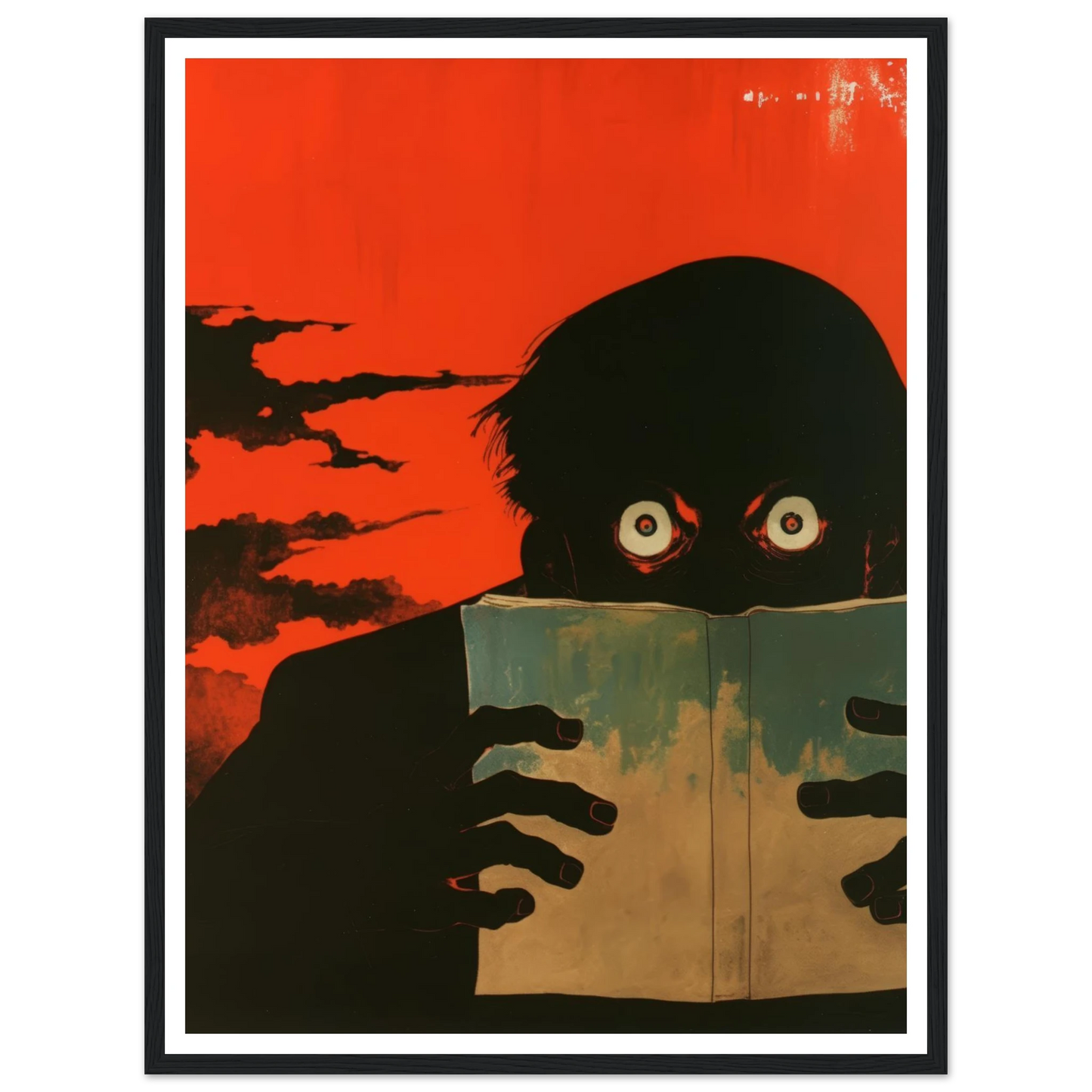 The Dreadful Page - Framed Poster - 30x40 cm / 12x16″ - Black frame