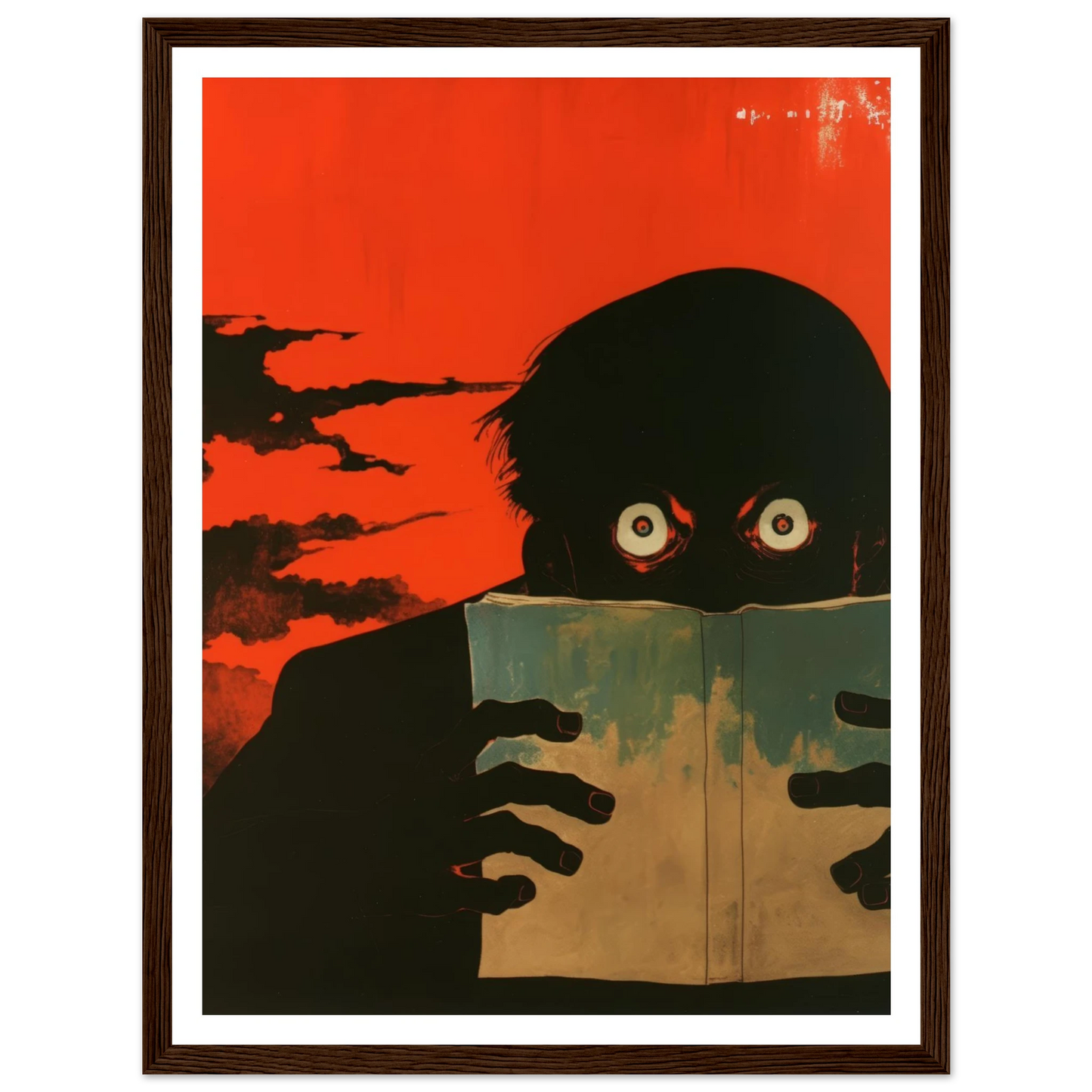 The Dreadful Page - Framed Poster - 30x40 cm / 12x16″ - Black frame