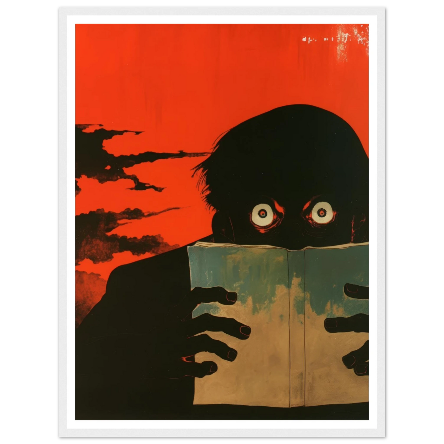 The Dreadful Page - Framed Poster - 30x40 cm / 12x16″ - Black frame