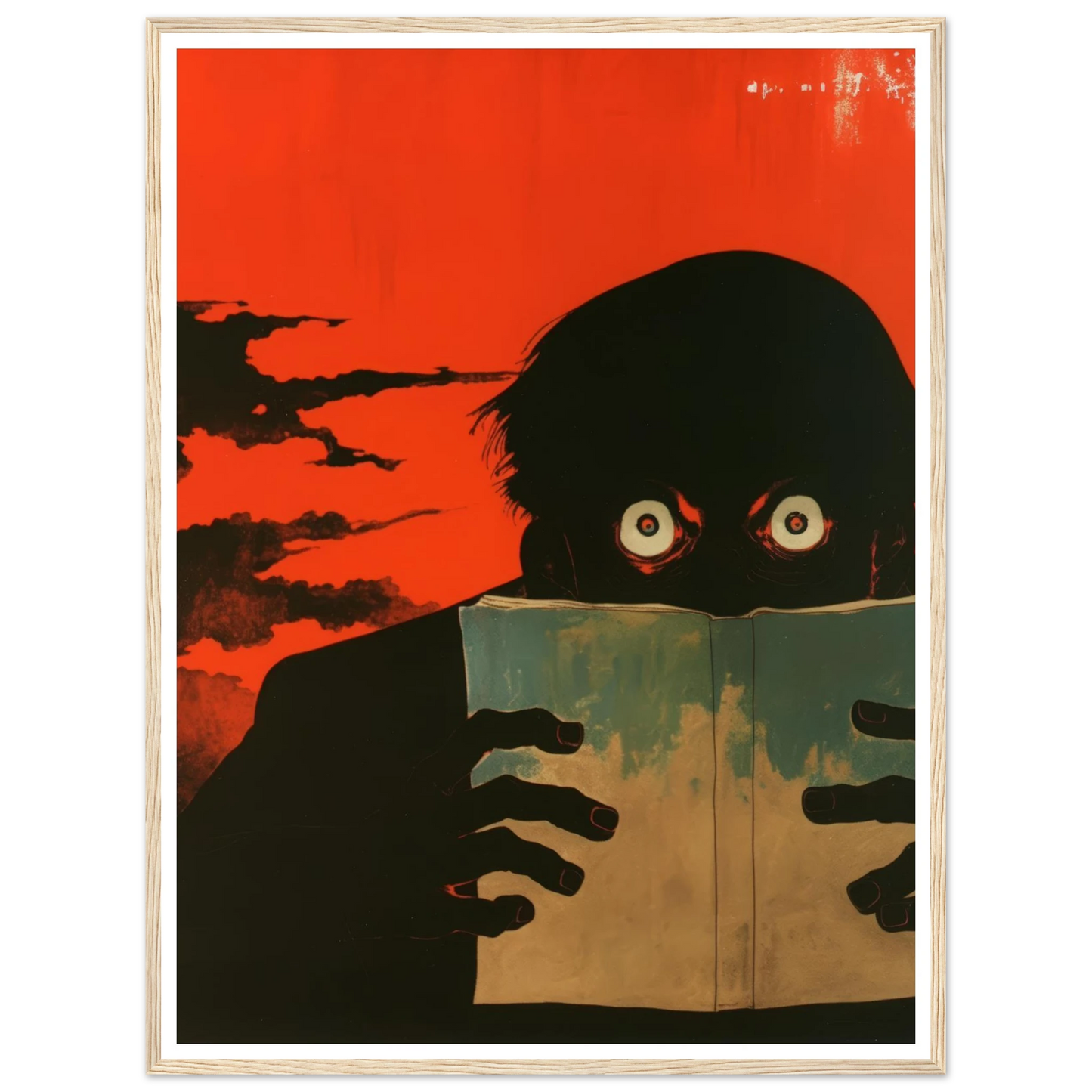 The Dreadful Page - Framed Poster - 30x40 cm / 12x16″ - Black frame