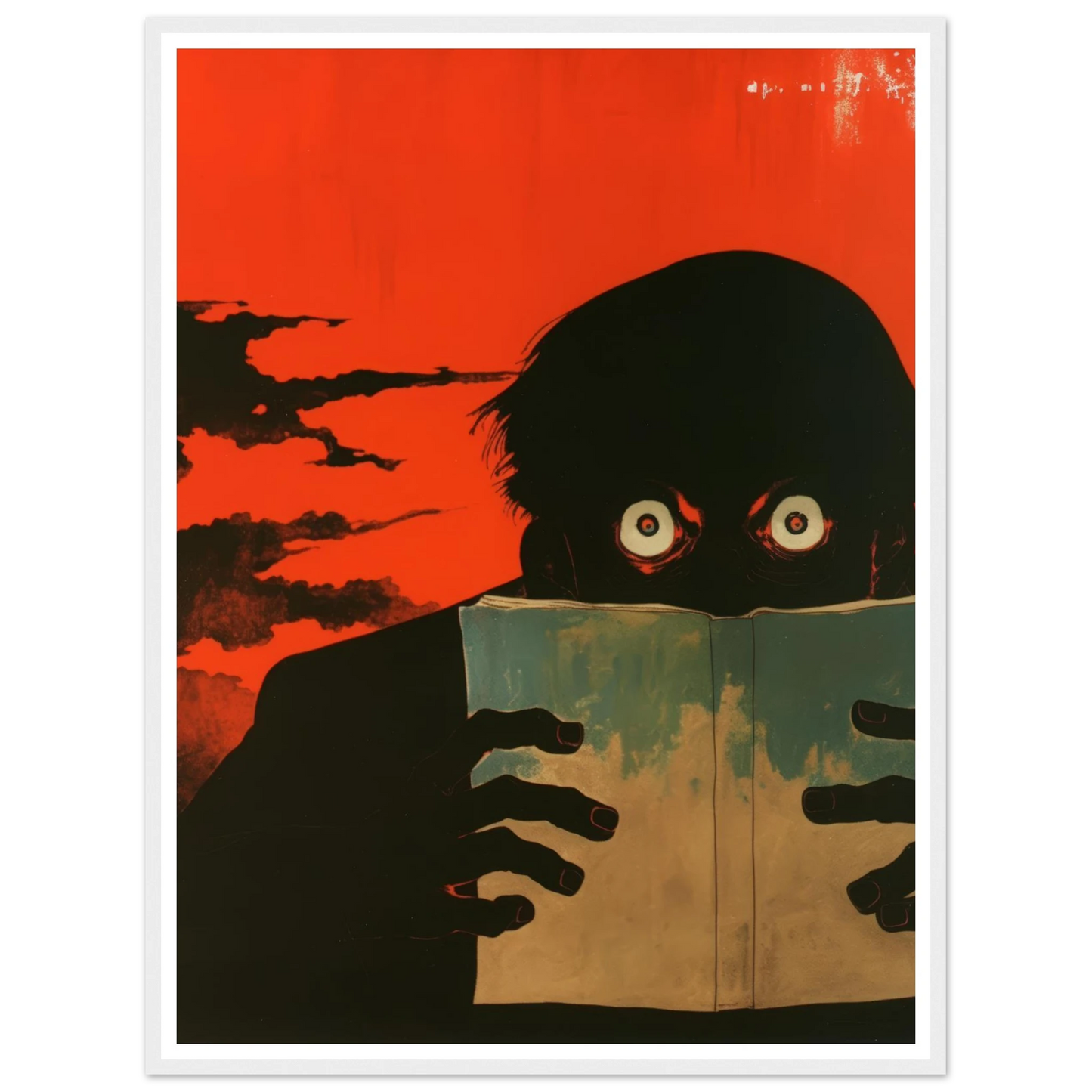 The Dreadful Page - Framed Poster - 30x40 cm / 12x16″ - Black frame