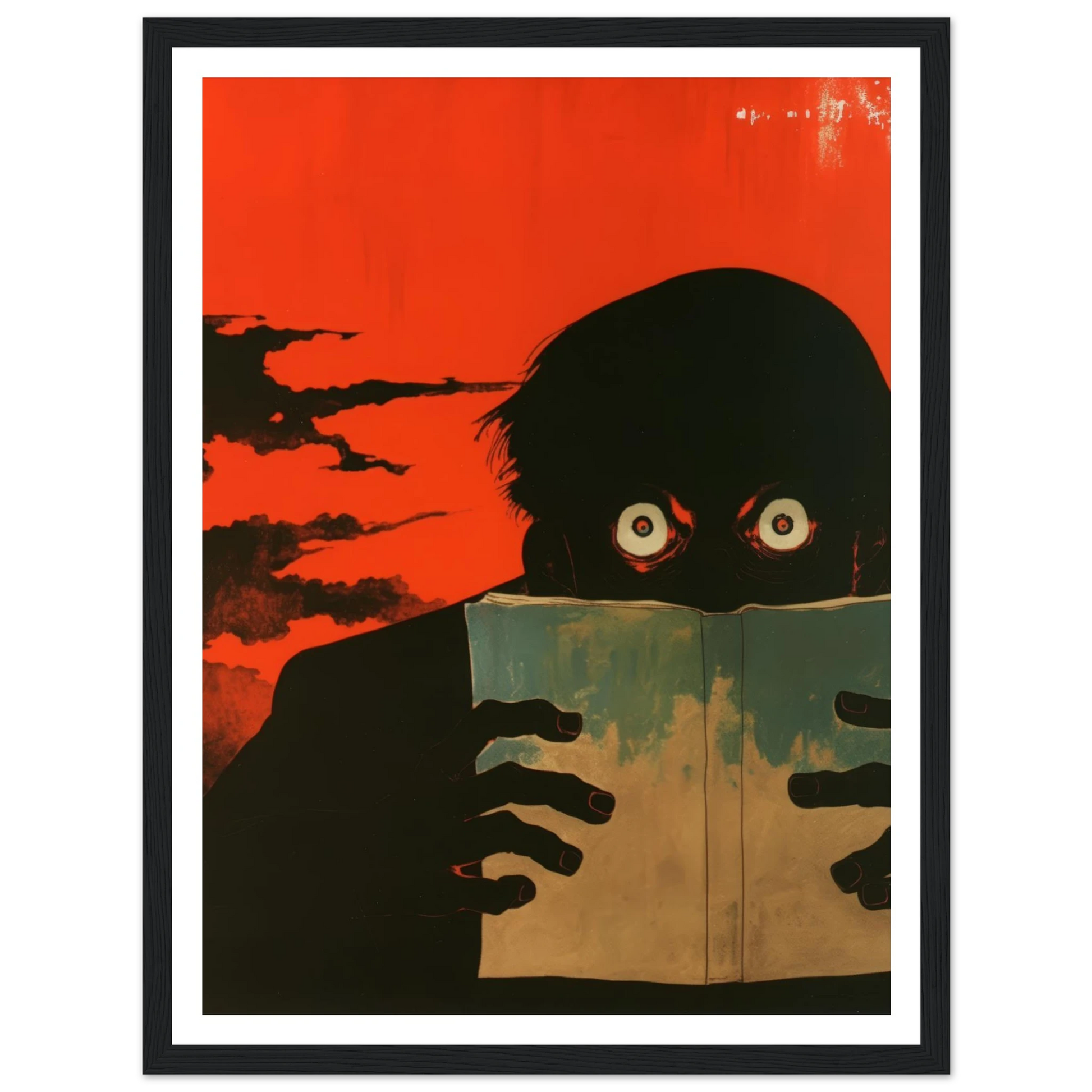 The Dreadful Page - Framed Poster - 30x40 cm / 12x16″ - Black frame