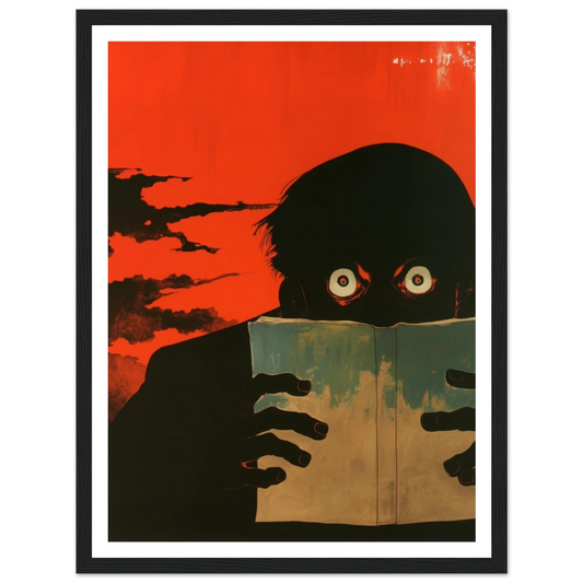 The Dreadful Page - Framed Poster - 30x40 cm / 12x16″ - Black frame