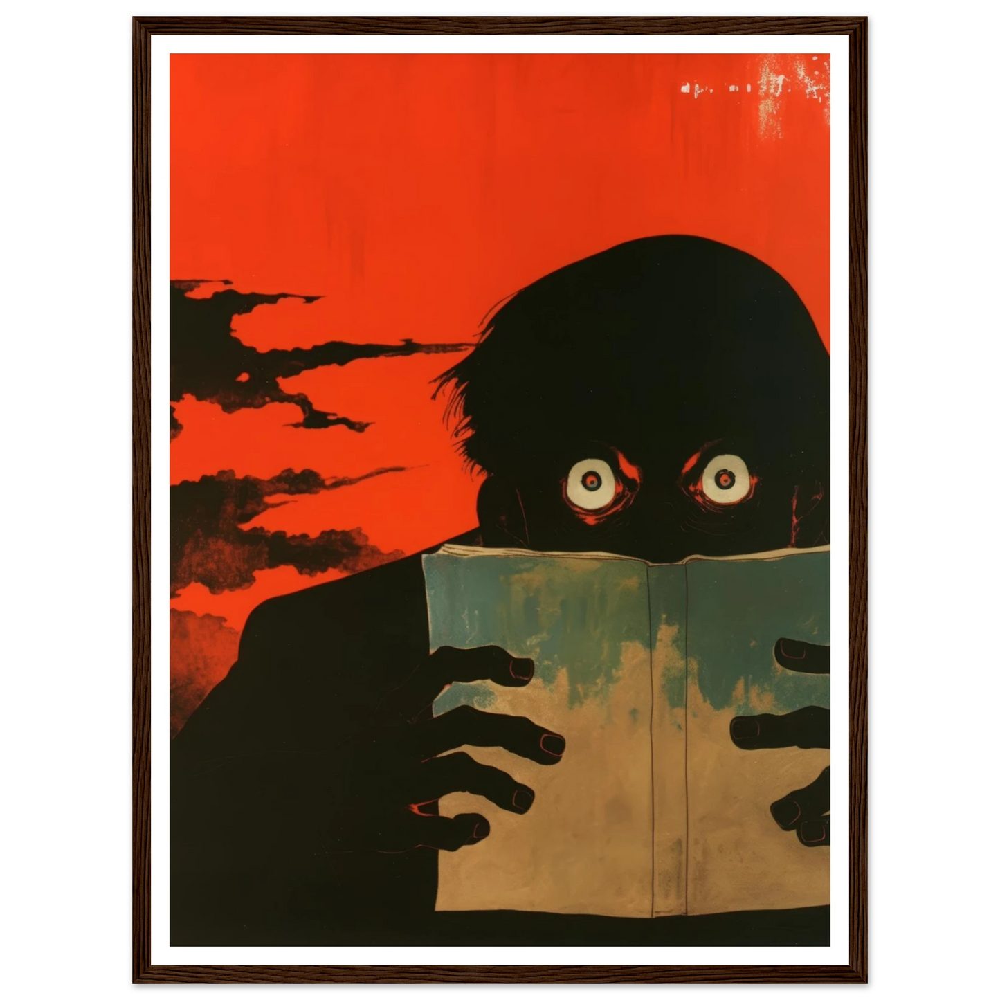 The Dreadful Page - Framed Poster - 30x40 cm / 12x16″ - Black frame