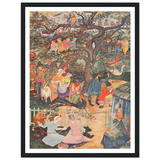 The Enchanted Apple-tree - Framed Poster - 30x40 cm / 12x16″ - Black frame