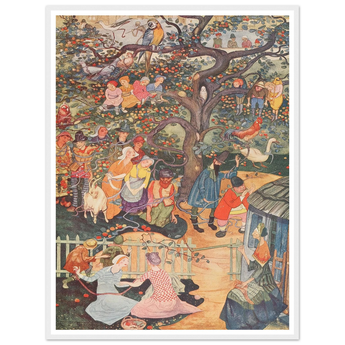 The Enchanted Apple-tree - Framed Poster - 30x40 cm / 12x16″ - Black frame
