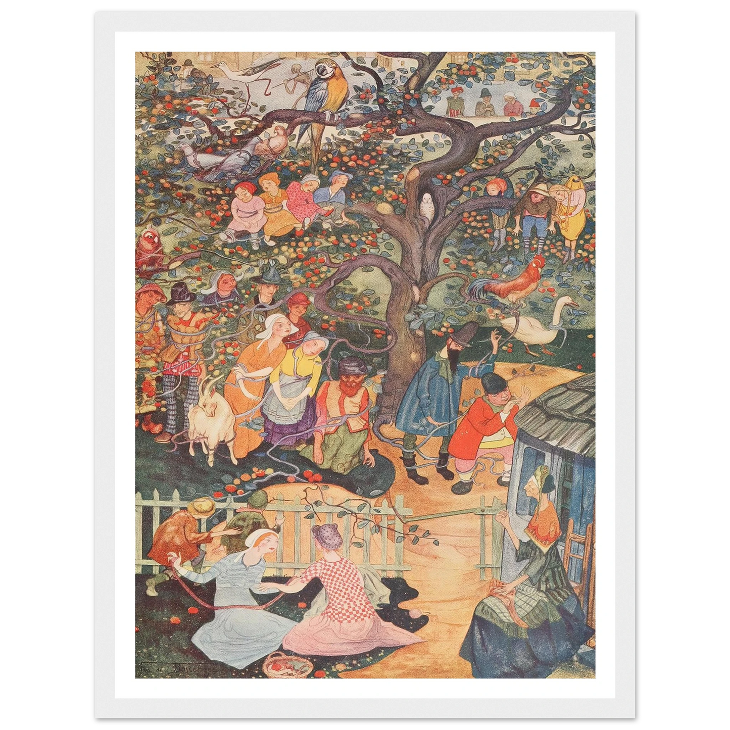 The Enchanted Apple-tree - Framed Poster - 30x40 cm / 12x16″ - Black frame