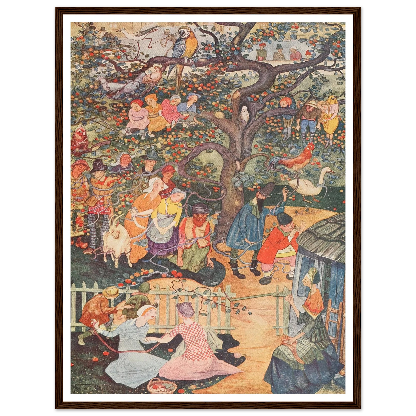 The Enchanted Apple-tree - Framed Poster - 30x40 cm / 12x16″ - Black frame