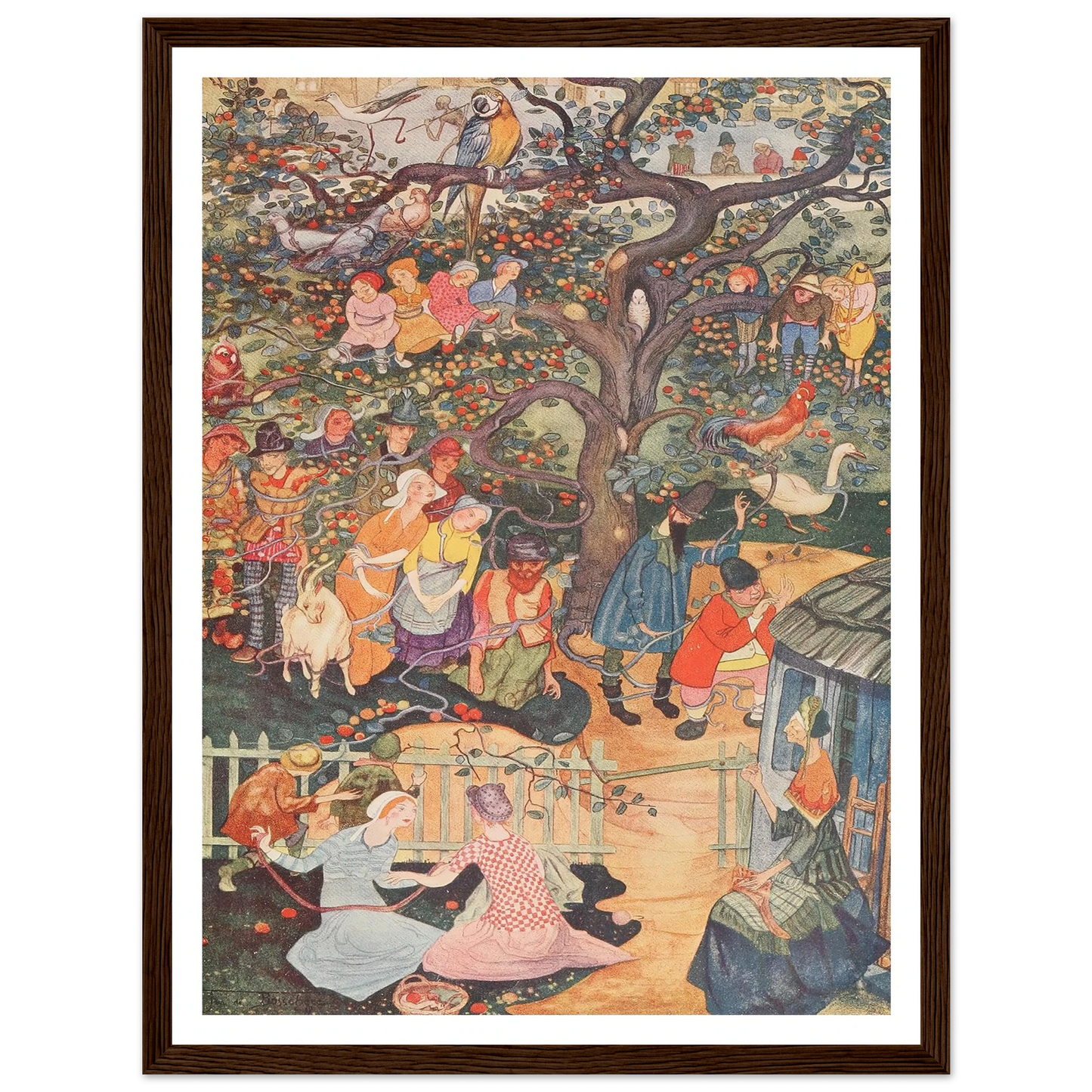 The Enchanted Apple-tree - Framed Poster - 30x40 cm / 12x16″ - Black frame