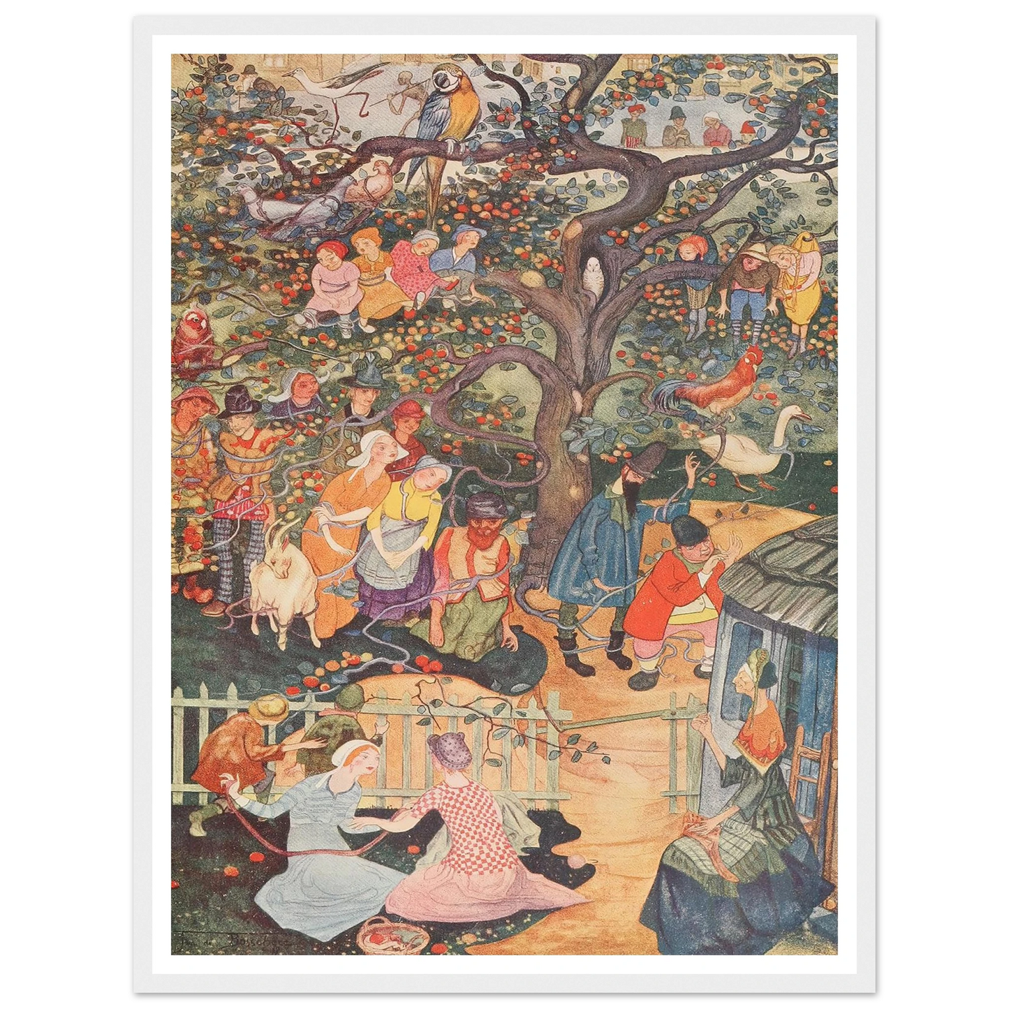 The Enchanted Apple-tree - Framed Poster - 30x40 cm / 12x16″ - Black frame