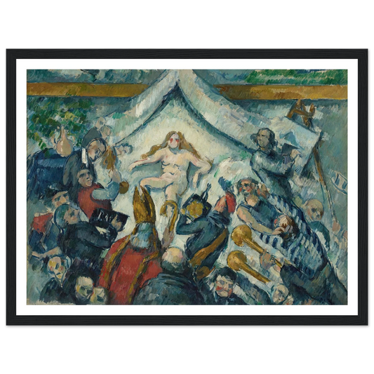 The Eternal Feminine (1877) Art Print | Paul Cezanne - Framed Poster - 30x40 cm / 12x16″ - Black frame