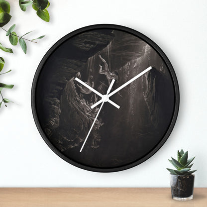 The Fall of the Rebel Angels Wall Clock | John Martin - White - Black Base - 10"