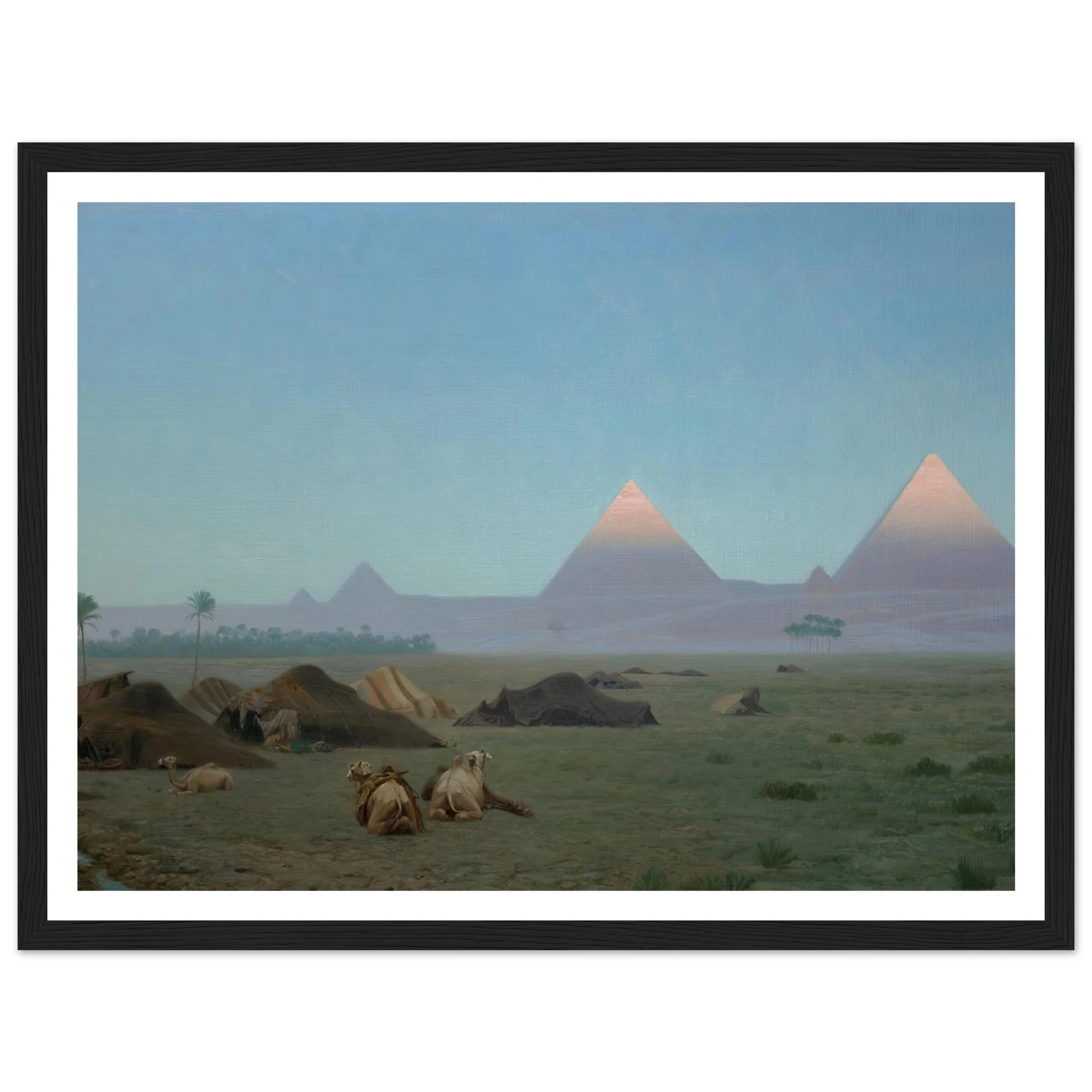 The First Kiss of the Sun (1886) Art Print | Jean Leon Gerome - Framed Poster - 30x40 cm / 12x16″ - Black frame