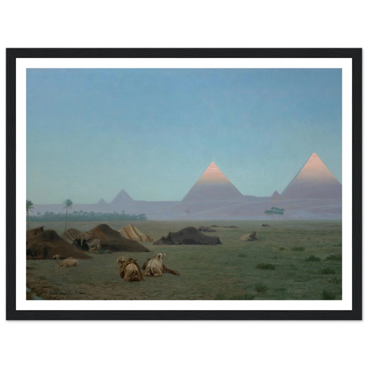 The First Kiss of the Sun (1886) Art Print | Jean Leon Gerome - Framed Poster - 30x40 cm / 12x16″ - Black frame