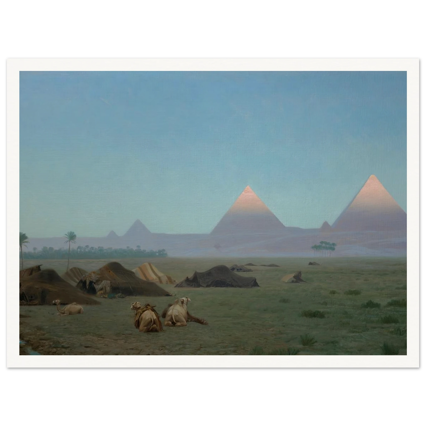 The First Kiss of the Sun (1886) Art Print | Jean Leon Gerome - Framed Poster - 30x40 cm / 12x16″ - Black frame