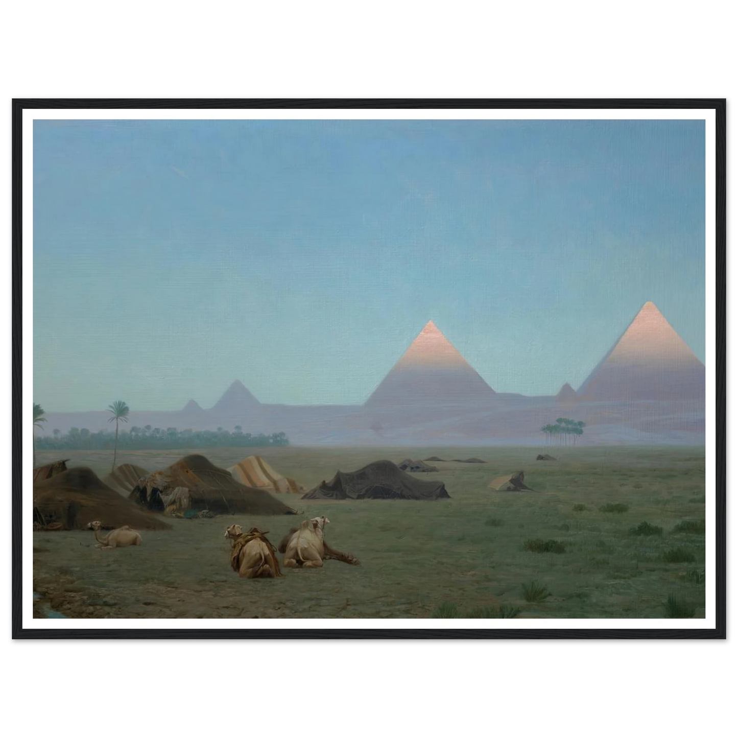 The First Kiss of the Sun (1886) Art Print | Jean Leon Gerome - Framed Poster - 30x40 cm / 12x16″ - Black frame