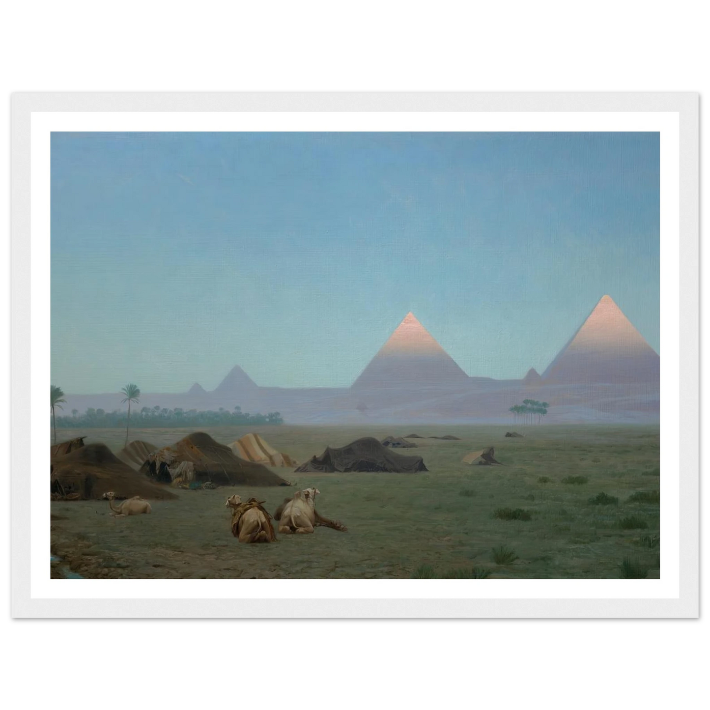 The First Kiss of the Sun (1886) Art Print | Jean Leon Gerome - Framed Poster - 30x40 cm / 12x16″ - Black frame