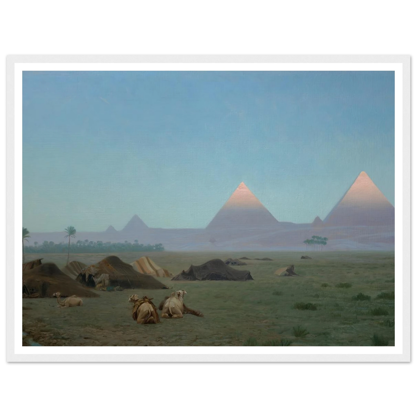 The First Kiss of the Sun (1886) Art Print | Jean Leon Gerome - Framed Poster - 30x40 cm / 12x16″ - Black frame