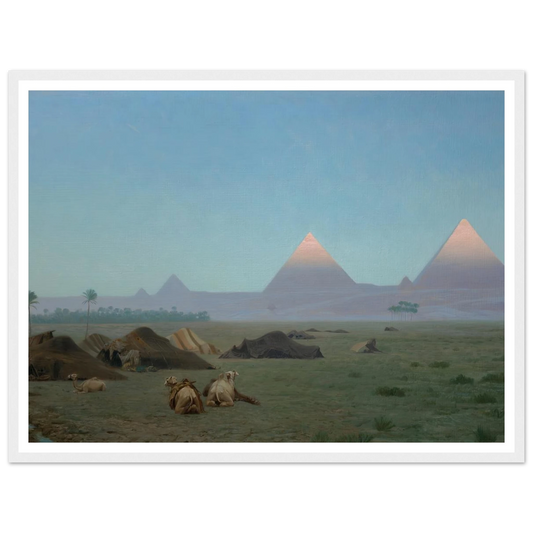 The First Kiss of the Sun (1886) Art Print | Jean Leon Gerome - Framed Poster - 30x40 cm / 12x16″ - Black frame