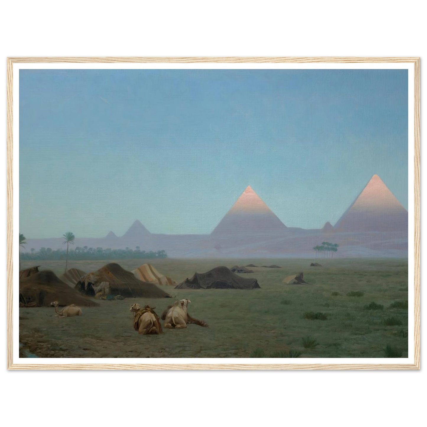 The First Kiss of the Sun (1886) Art Print | Jean Leon Gerome - Framed Poster - 30x40 cm / 12x16″ - Black frame