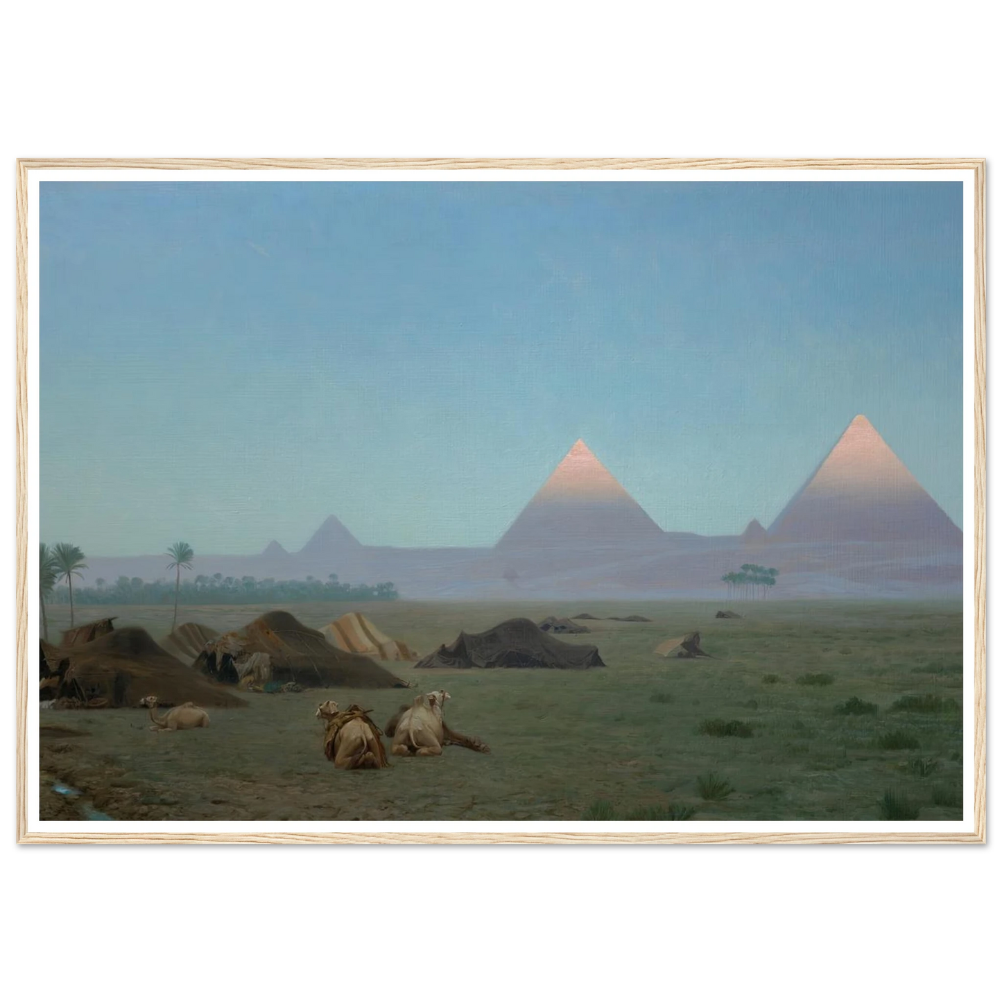 The First Kiss of the Sun (1886) Art Print | Jean Leon Gerome - Framed Poster - 30x40 cm / 12x16″ - Black frame