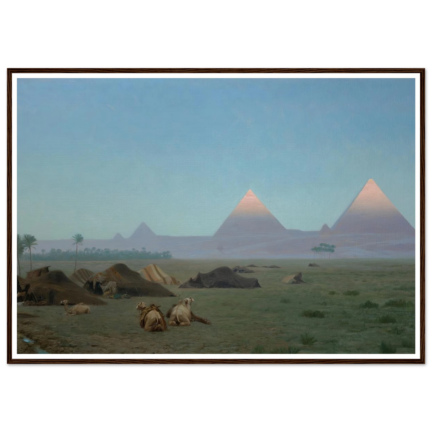 The First Kiss of the Sun (1886) Art Print | Jean Leon Gerome - Framed Poster - 30x40 cm / 12x16″ - Black frame