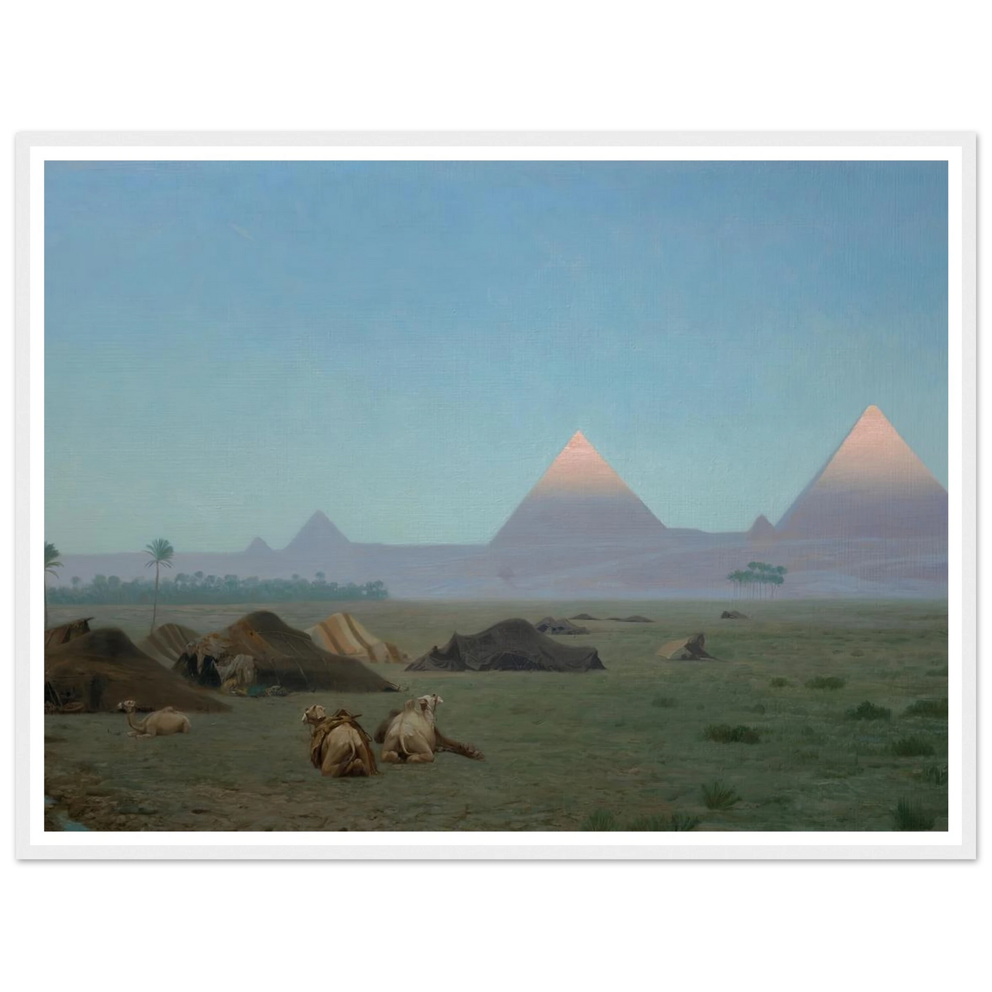 The First Kiss of the Sun (1886) Art Print | Jean Leon Gerome - Framed Poster - 30x40 cm / 12x16″ - Black frame