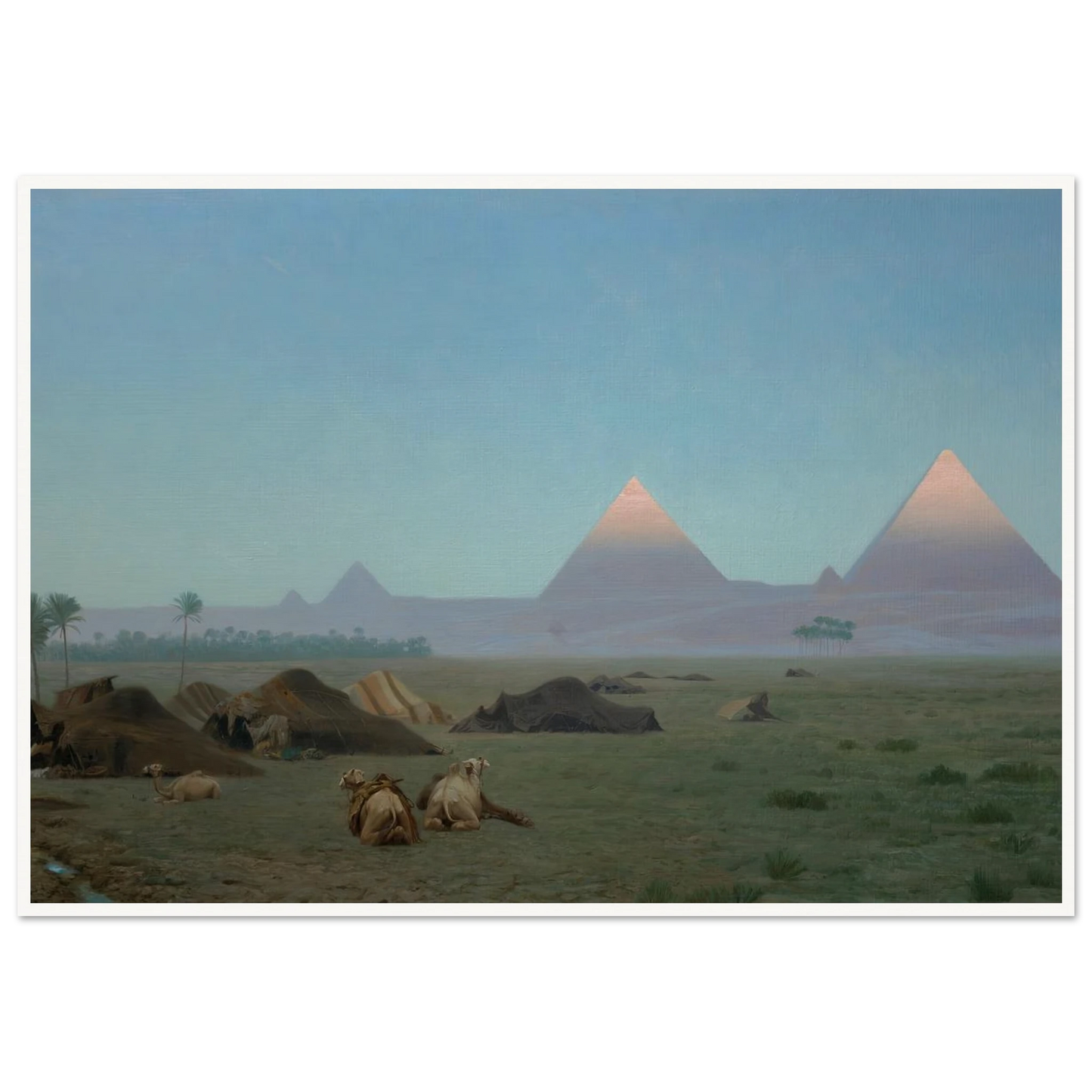 The First Kiss of the Sun (1886) Art Print | Jean Leon Gerome - Framed Poster - 30x40 cm / 12x16″ - Black frame