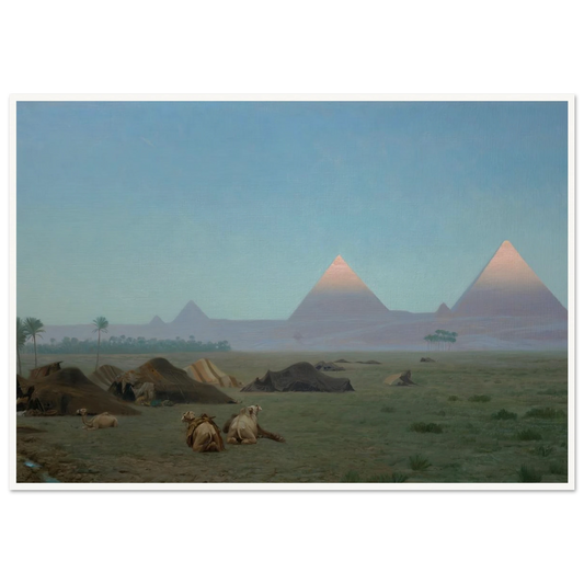 The First Kiss of the Sun (1886) Art Print | Jean Leon Gerome - Framed Poster - 30x40 cm / 12x16″ - Black frame