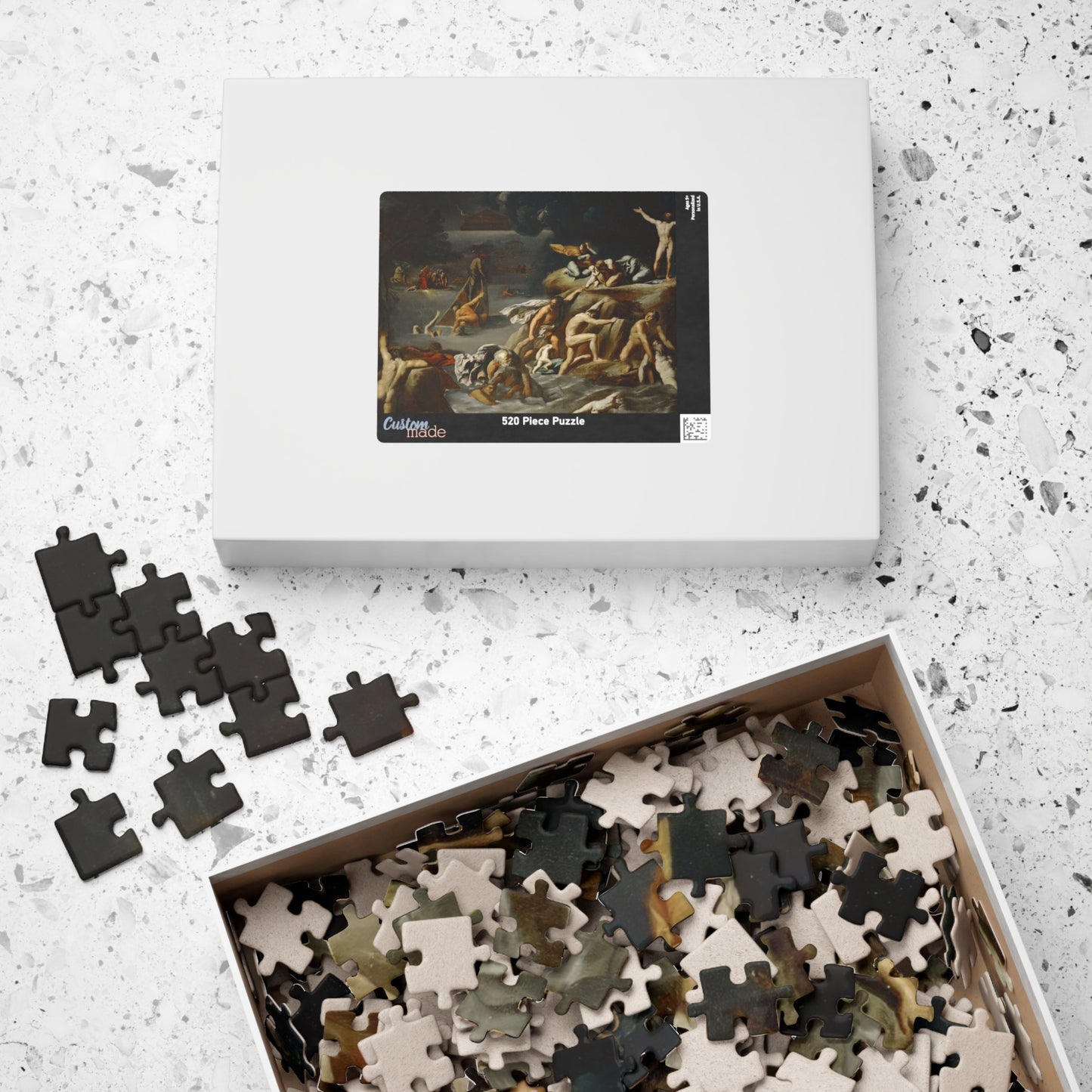 The Flood Puzzle | Antonio Carracci - - 252 pcs (Horizontal) - 