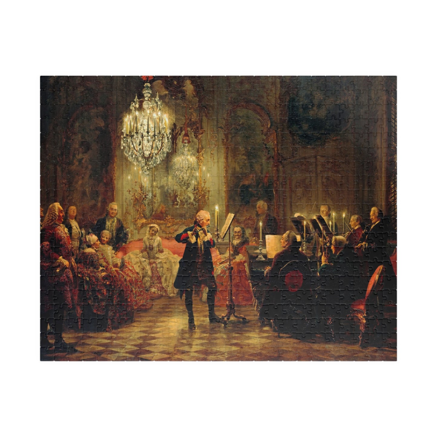 The Flute Concert Puzzle | Adolph Menzel - - 252 pcs (Horizontal) - 